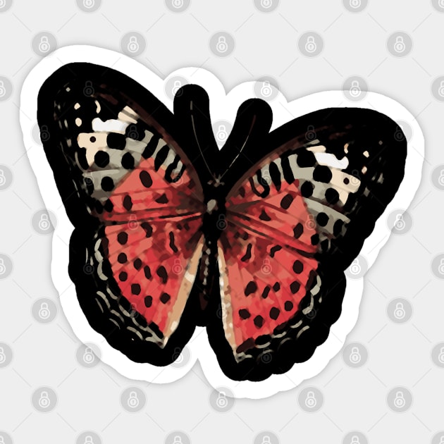 Watercolour Butterfly Sticker by madmonkey